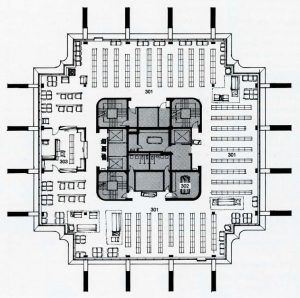 Geisel Kütüphanesi - William Pereira plan