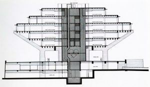 Geisel Kütüphanesi - William Pereira kesit