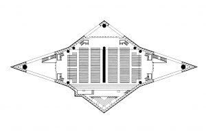 Kristal Katedral / Philip Johnson, John Burgee Plan