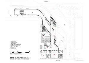 MAXXI Müzesi / Zaha Hadid Plan