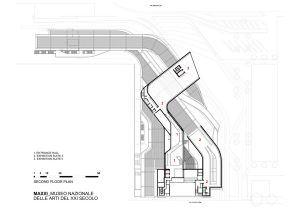 MAXXI Müzesi / Zaha Hadid Plan