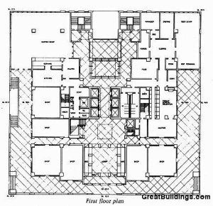 Portland Binası - Michael Graves plan