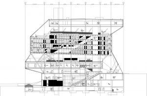 Seattle Merkez Kütüphanesi / OMA Kesit