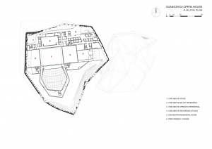 Guangzhou Opera Evi / Zaha Hadid Plan