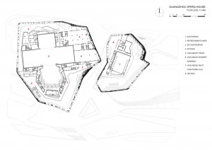 Guangzhou Opera Evi / Zaha Hadid Plan