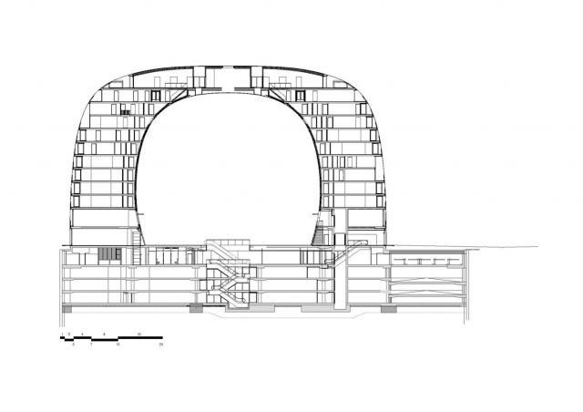 Markthal Rotterdam - MVRDV kesit