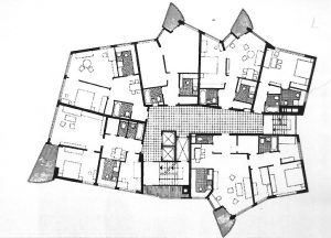 Romeo & Juliet Apartmanı - Hans Scharoun plan