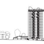 Romeo & Juliet Apartmanı - Hans Scharoun kesit