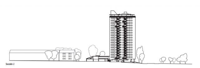 Romeo & Juliet Apartmanı - Hans Scharoun kesit