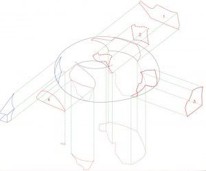 2014 Serpentine Pavyonu / Smiljan Radić Diyagram