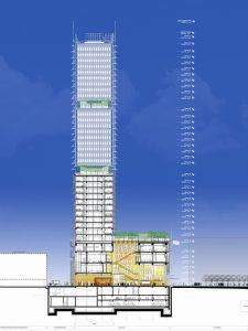 Paris Adalet Sarayı - Renzo Piano Building Workshop kesit