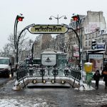 Paris Metro Girişleri - Pere Lachaise girişi