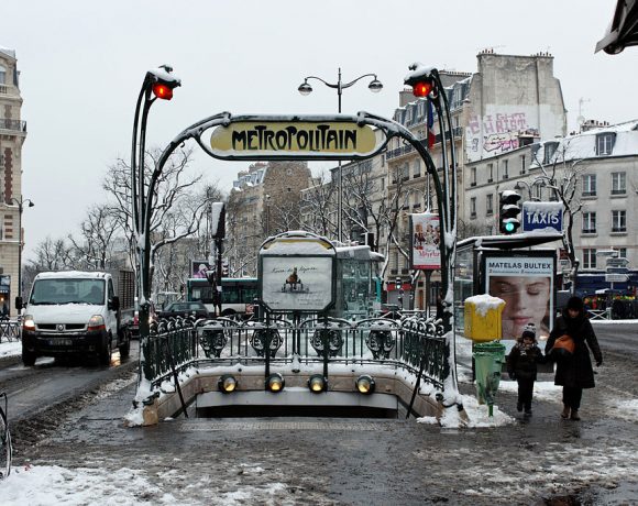 Paris Metro Girişleri - Pere Lachaise girişi