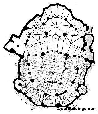 Colonia Güell - Antoni Gaudi plan