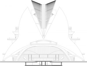 Valencia Opera Evi (Palau de les Arts Reina Sofia) / Santiago Calatrava görünüş