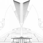 Valencia Opera Evi (Palau de les Arts Reina Sofia) / Santiago Calatrava kesit