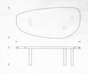 Table En Forme Libre / Charlotte Perriand