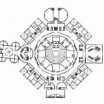 Bangladeş Ulusal Meclis Binası / Louis Kahn plan